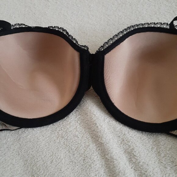 Skarlett Blue NWT Women's Size 36C Black Whimsical Floral Lace Underwire Bra - Picture 9 of 9